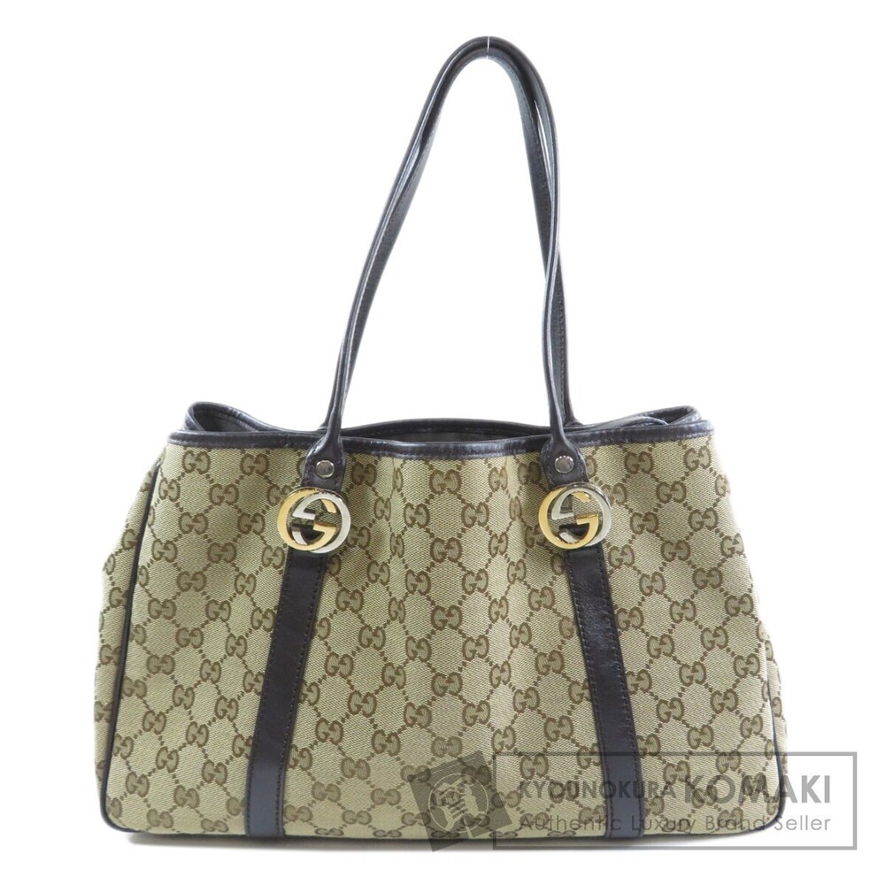 Gucci GG Twins Tote Shoulder bag monogram canvas Brown